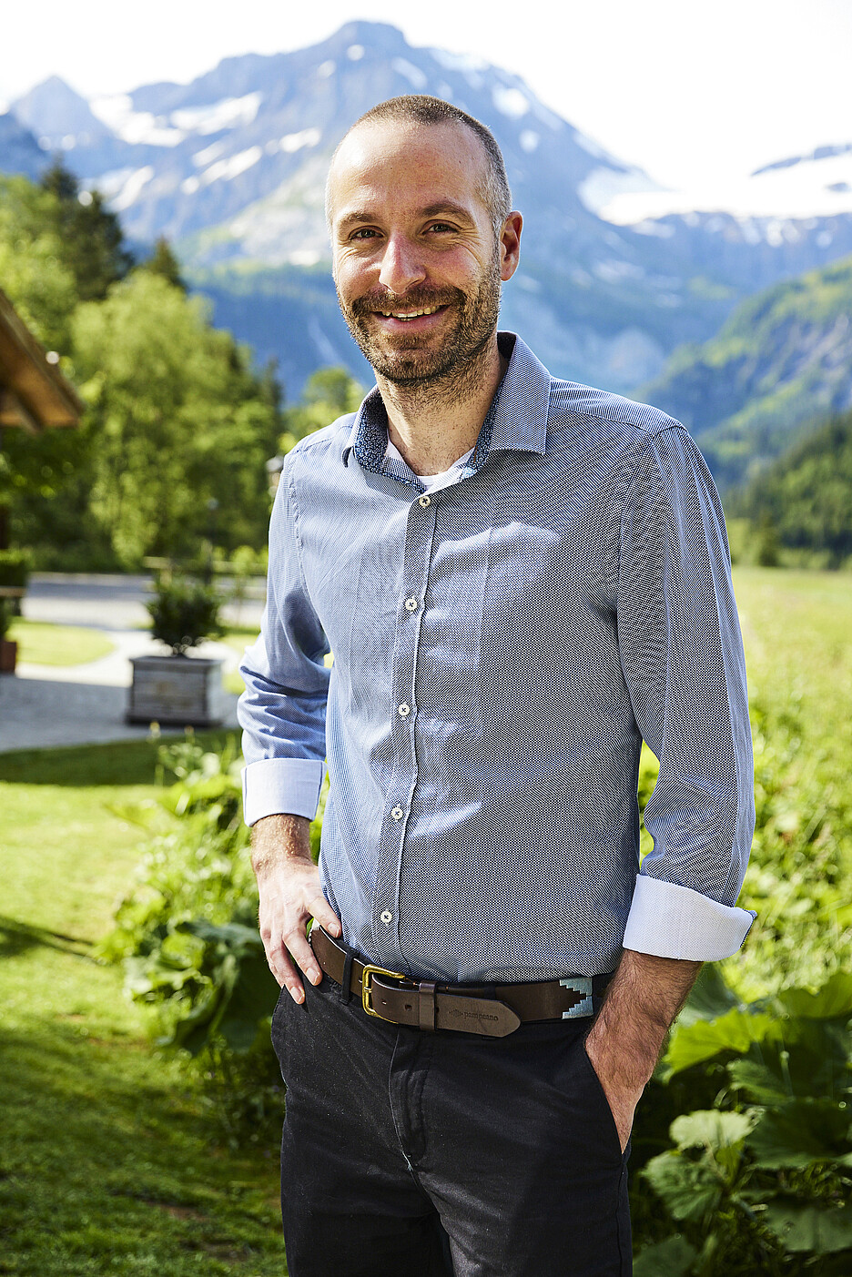 Michael Ming, hôte de l’hôtel Alpenland à Lauenen près de Gstaad.